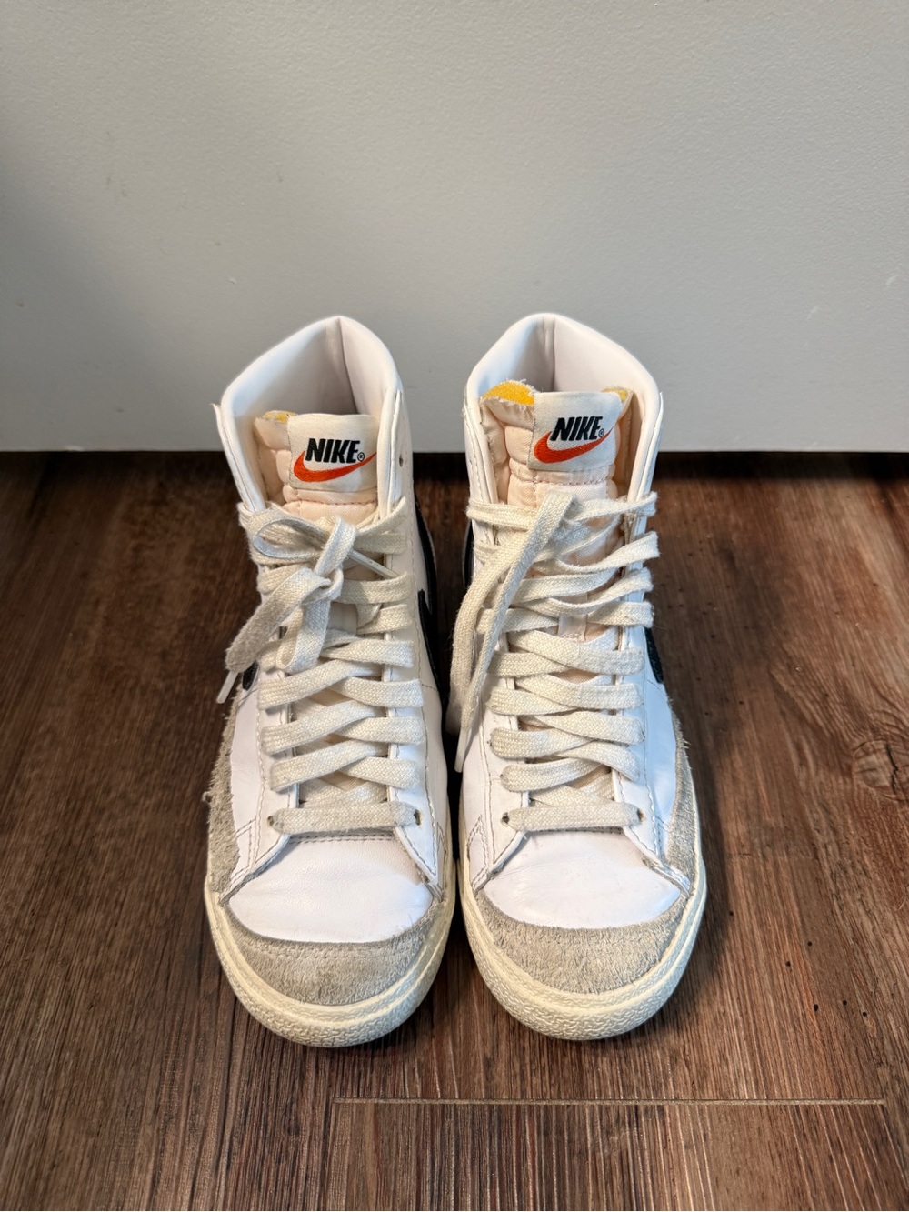 Nike Blazer Mid '77 Vintage White with Black Swoosh